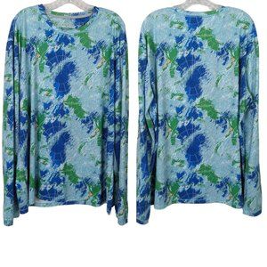 Reel Legends Aquaflauge long sleeve Fishing Bearing Sea‎ Mens top size L